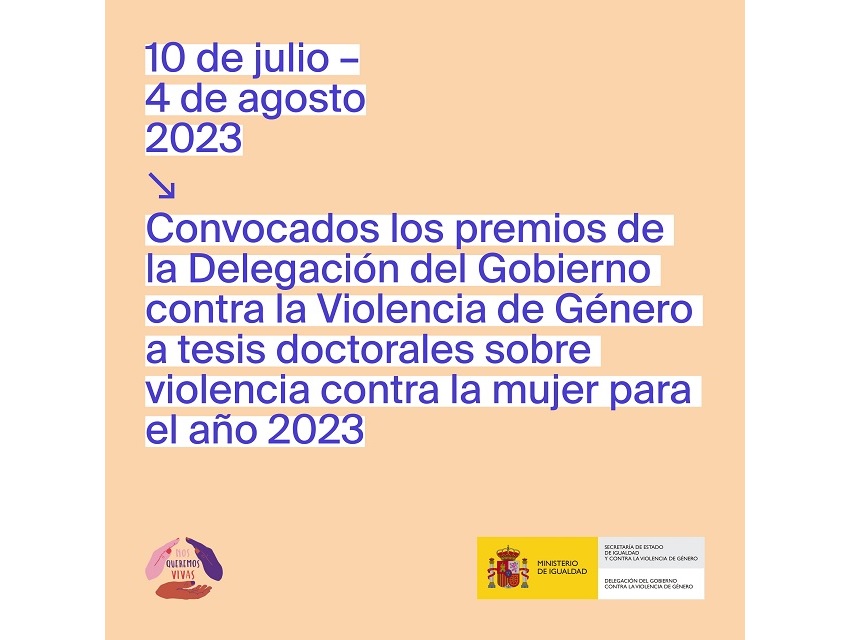 Imagen Premios a tesis doctorales sobre violencia contra las mujeres para 2023