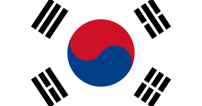 Bandera de Corea del Sur