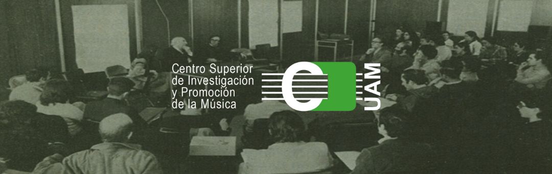 Imagen de una charla en el Centro Superior de Investigación y Promoción de la Música