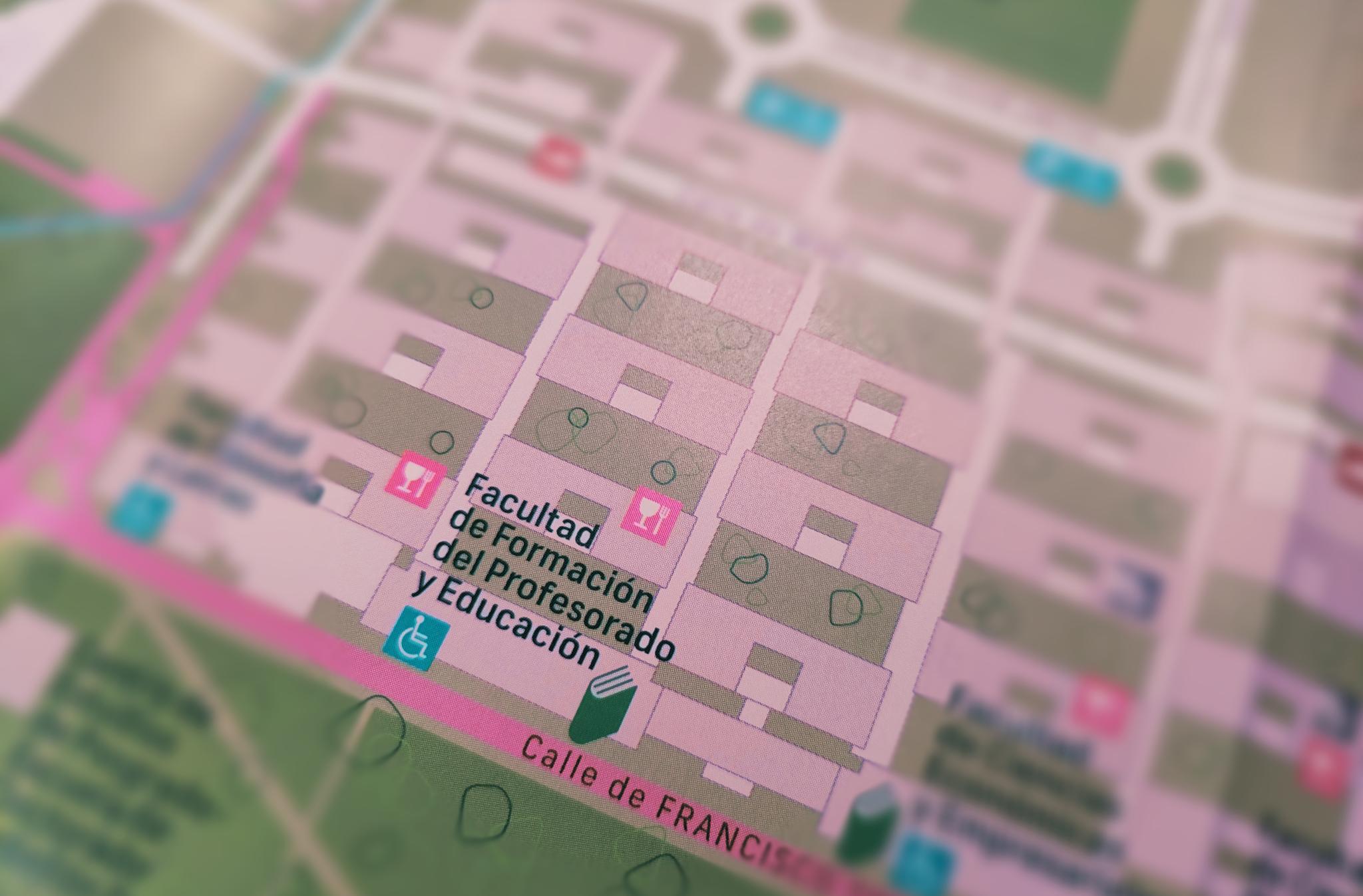 Imagen del plano del Campus de la UAM