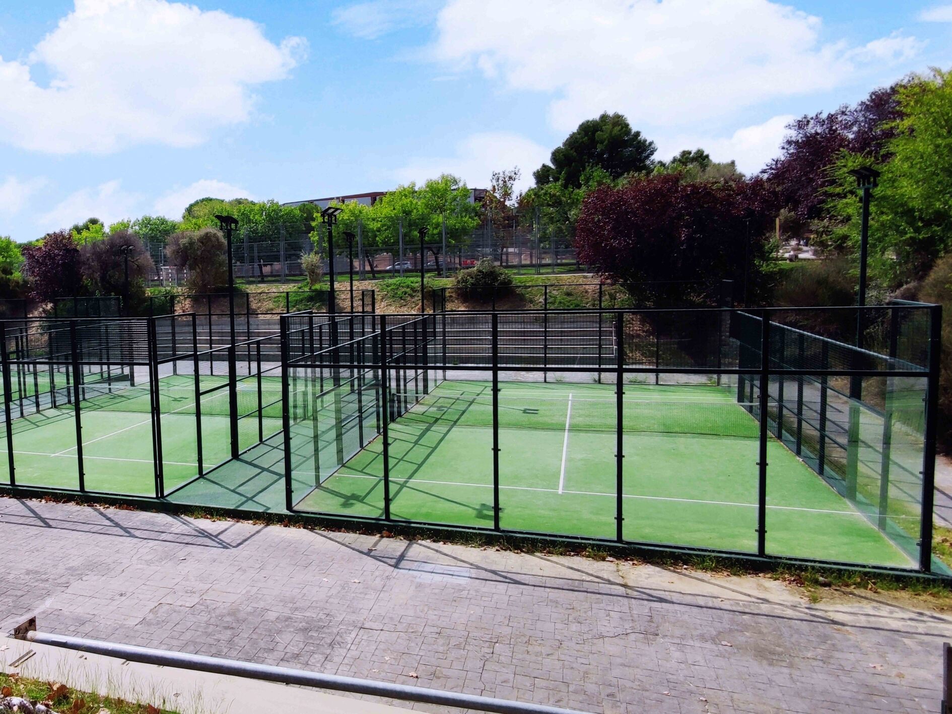 Instalaciones para la práctica del pádel en el Campus de Cantoblanco de la UAM / SD UAM