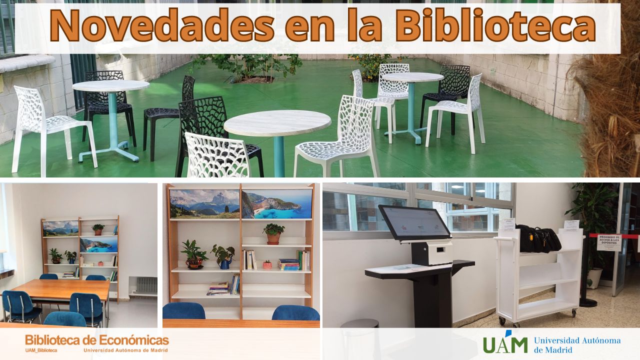 Collage fotográfico con algunas novedades de la Biblioteca