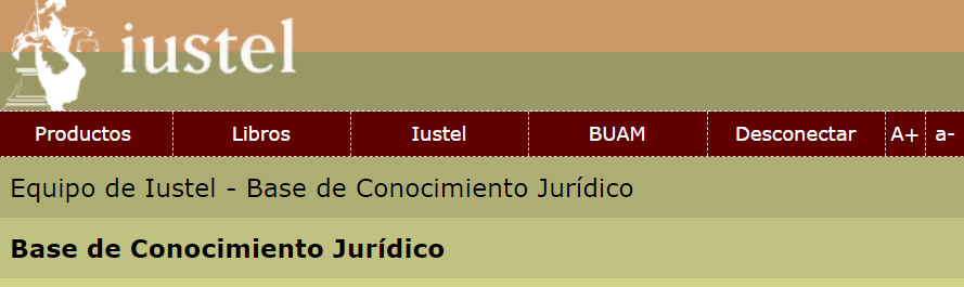 Base del Conocimiento Jurídico - Iustel