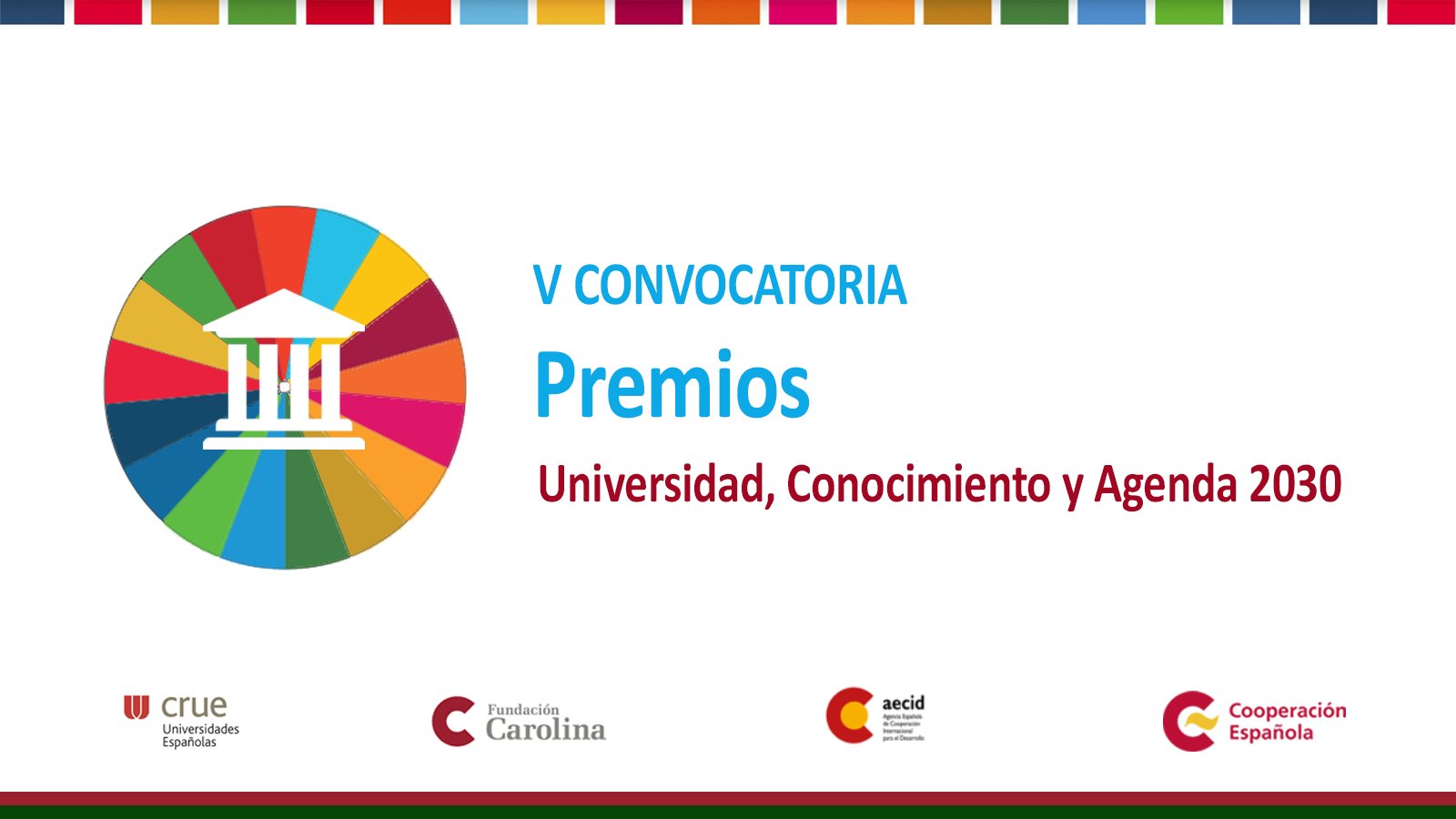 V Convocatoria Premios Universidad, Conocimiento y Agenda 2030