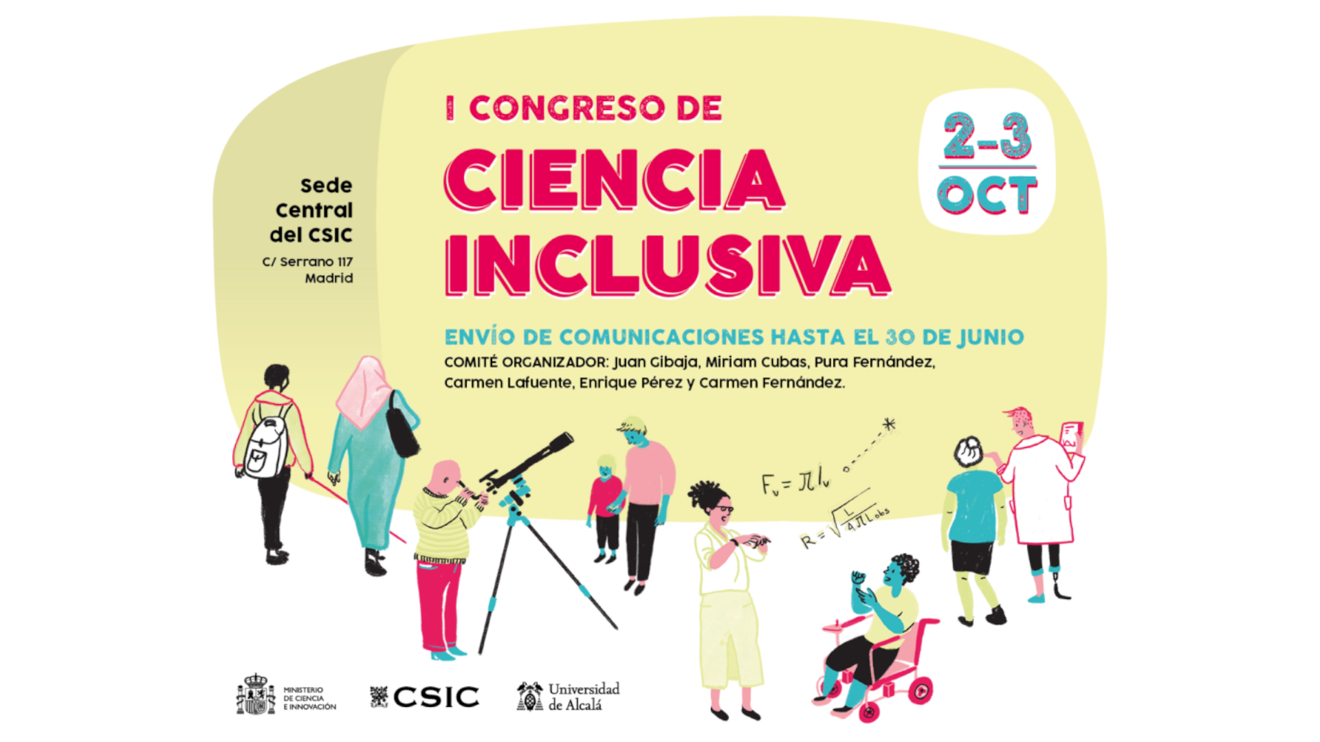 Cartel del I Congreso de Ciencia Inclusiva