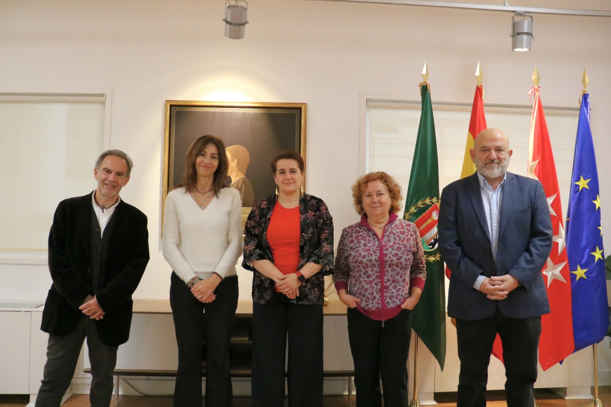 Firmantes y participantes en el convenio UAM- AI