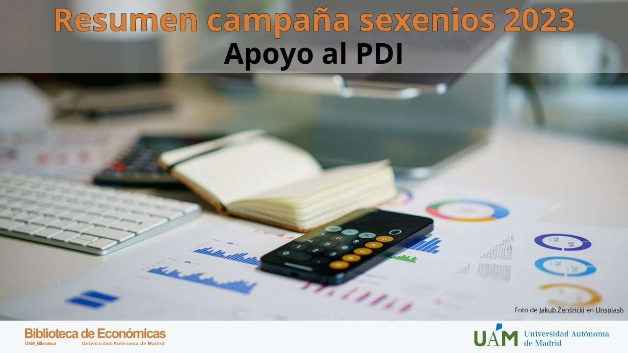 Cartel anunciando la noticia-resumen de la campaña de sexenios 2023