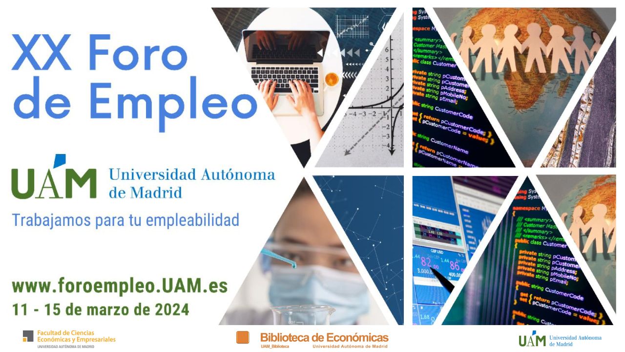 Cartel anunciando el XX Foro de empleo de la UAM