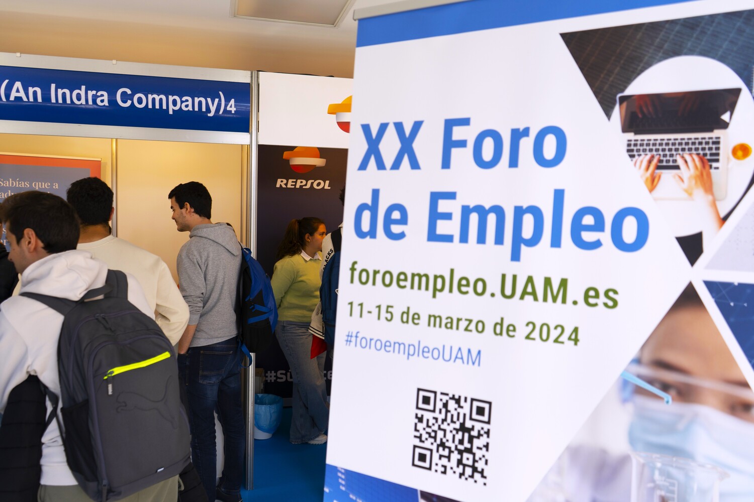 Cartel del XX Foro de Empleo UAM en la Facultad de Ciencias Económicas y Empresariales. / UAM