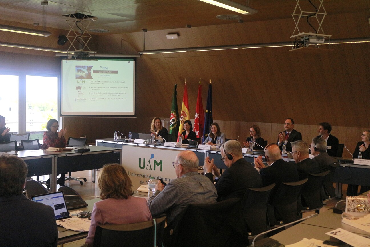 La rectora Amaya Mendikoetxea presidió la XXIV Asamblea General del Consorcio de universidades Téthys. / UAM