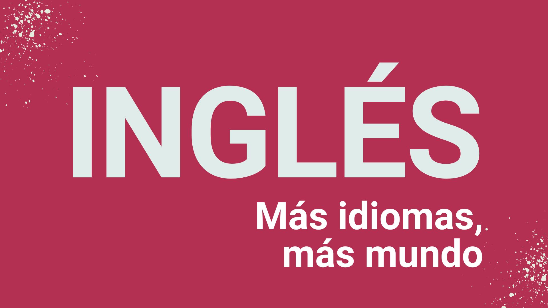 Imagen que anuncia cursos de inglés