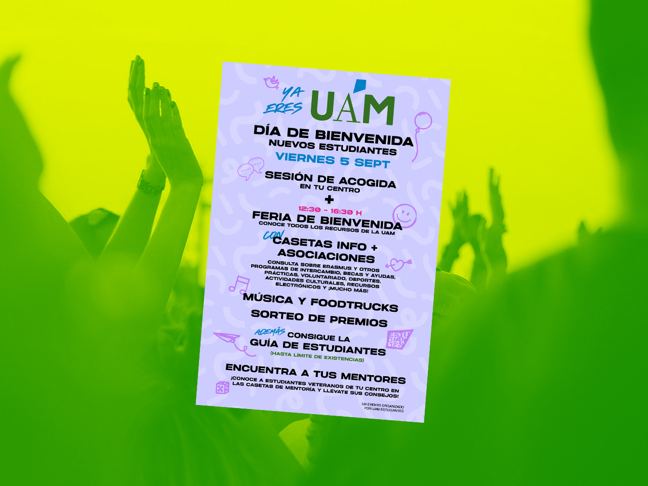 Cartel feria informativa - Bienvenida UAM