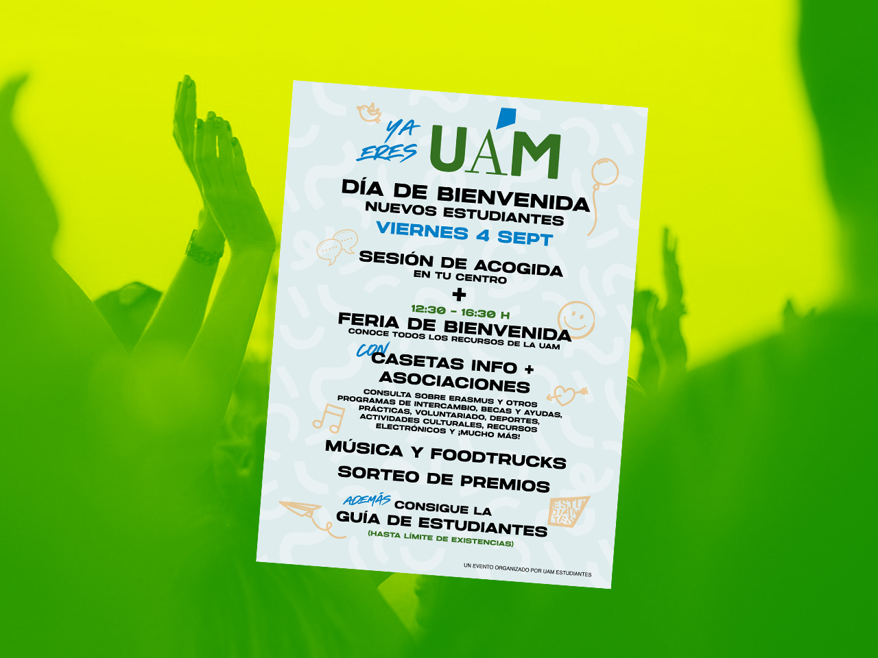 Cartel feria informativa - Bienvenida UAM