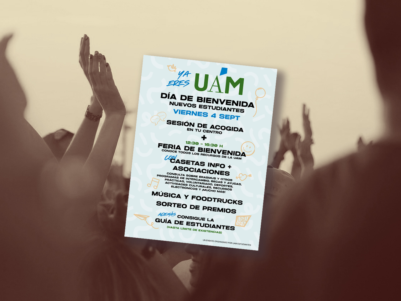 Cartel feria informativa - Bienvenida UAM