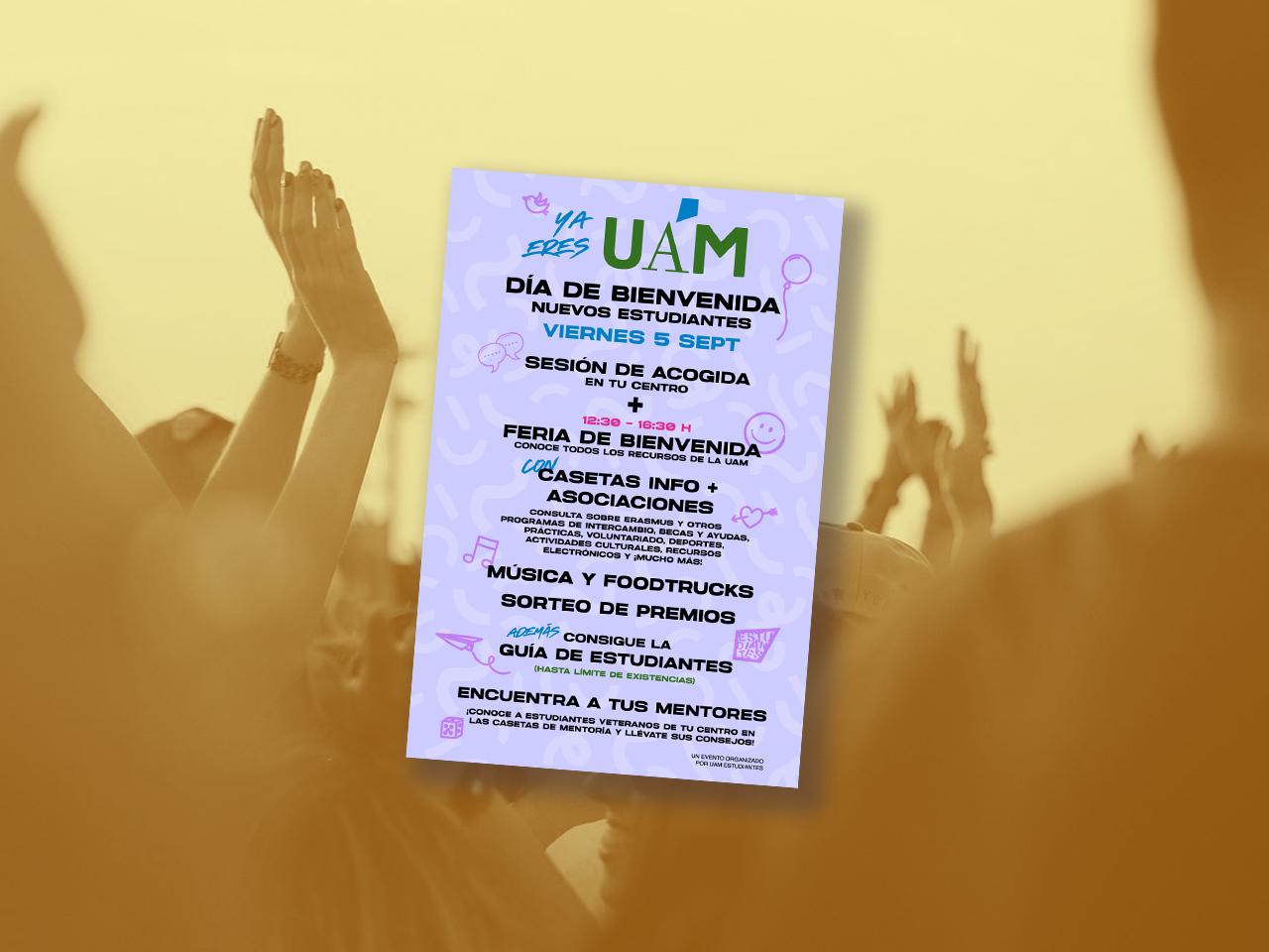 Cartel feria informativa - Bienvenida UAM