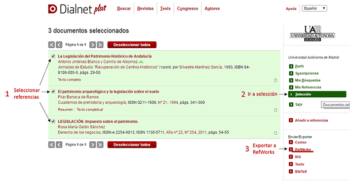 Dialnet exportar