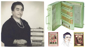 Imagen de un collage sobre Ángela Ruiz Robles