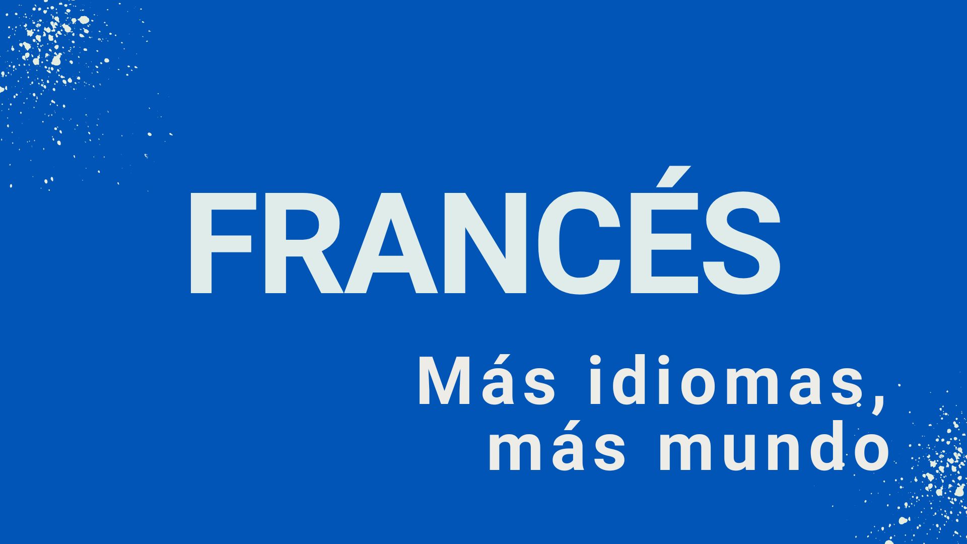 Imagen que anuncia nuevo curso de francés