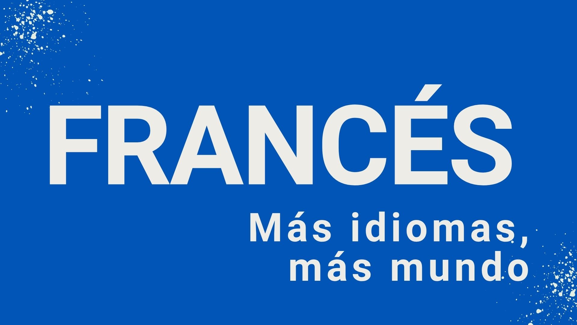 Imagen que anuncia nuevo curso de francés