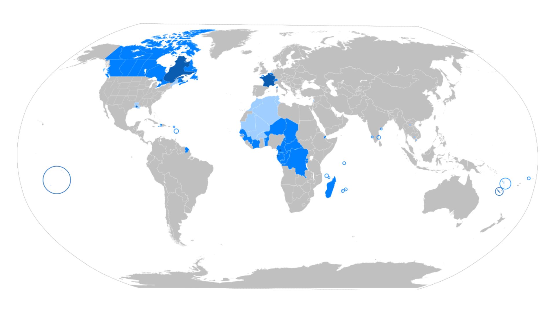 Mapa Francofonía