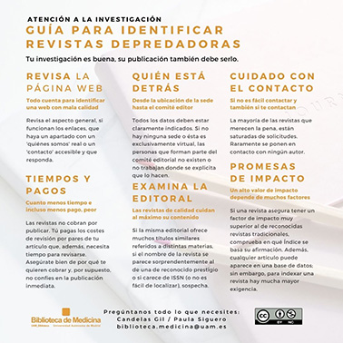 Guía revistas depredadoras