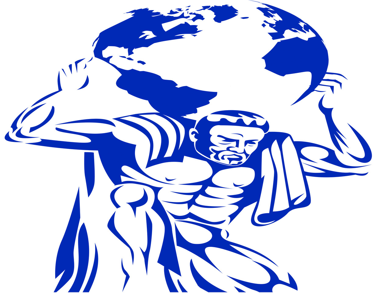 un gigante sujetando el mundo