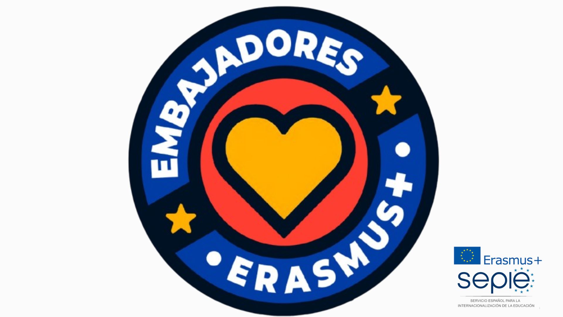 Imagen con logo de los embajadores erasmus+ del sepie