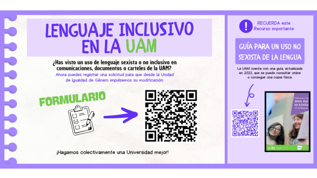Lenguaje inclusivo en la UAM