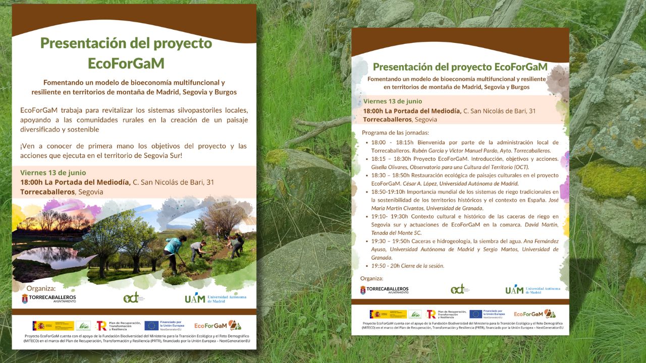 Noticia proyecto EcoForGaM en Torrecaballeros