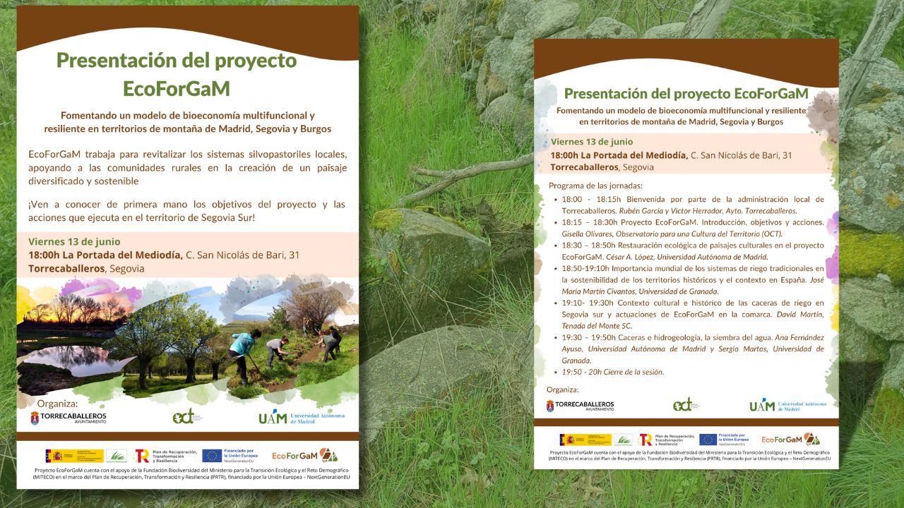 Noticia proyecto EcoForGaM en Torrecaballeros