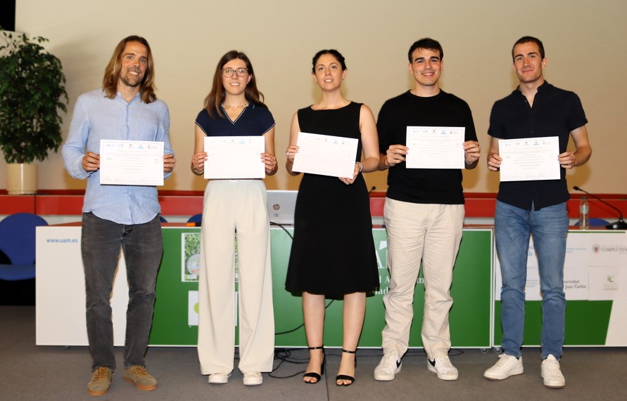 Ganadores y ganadoras del concurso Tesis en 3 minutos celebrado en la UAM. / UAM