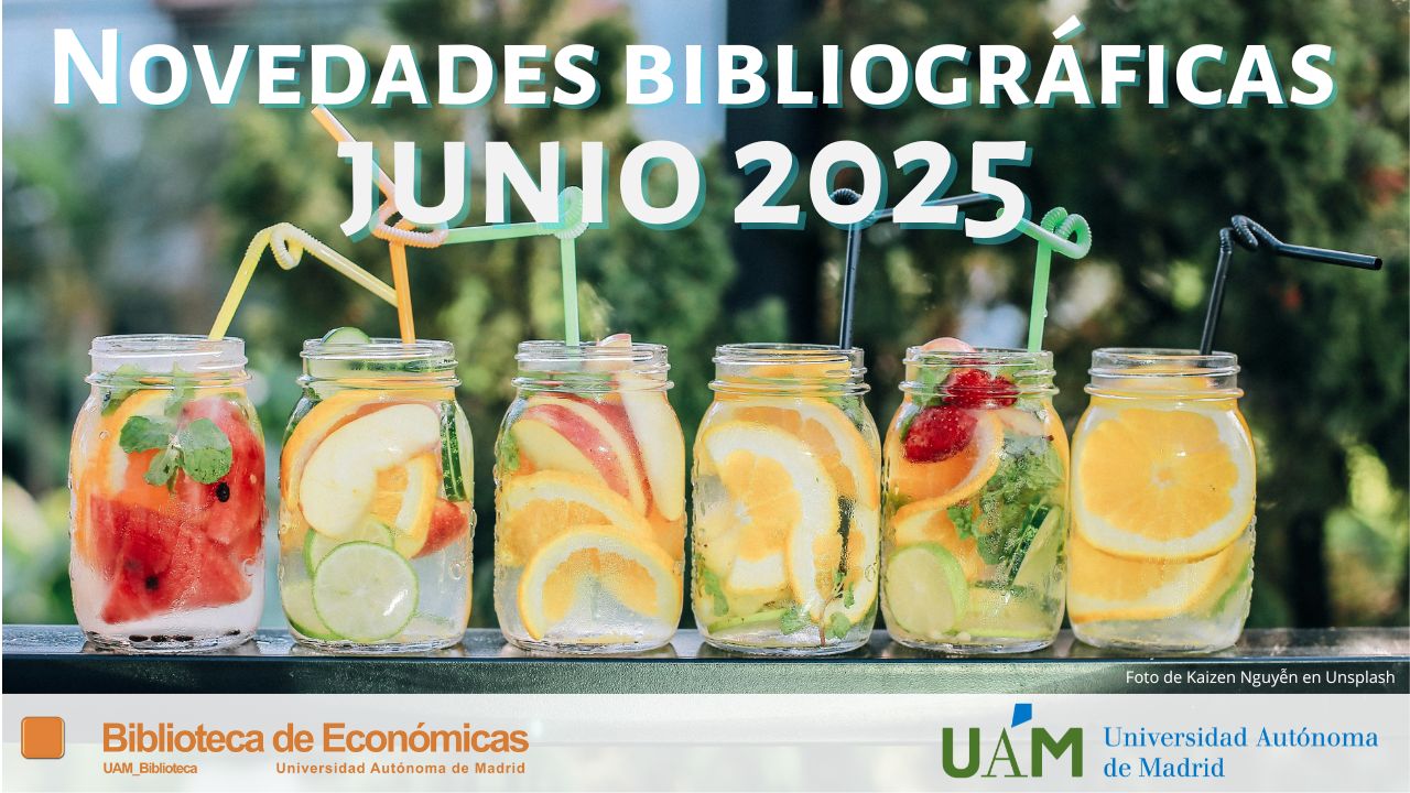 Cartel publicitando las novedades bibliográficas de mayo 2025