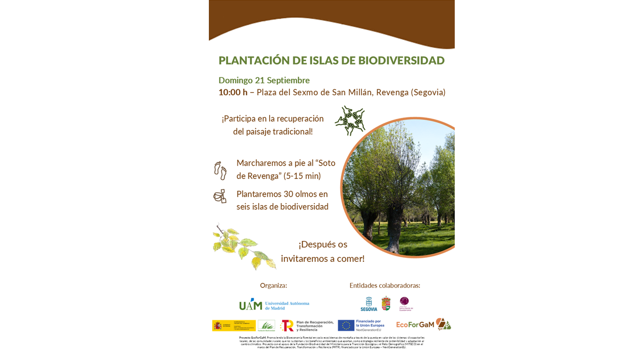 Noticia Cartel Plantación Islas Biodiversidad