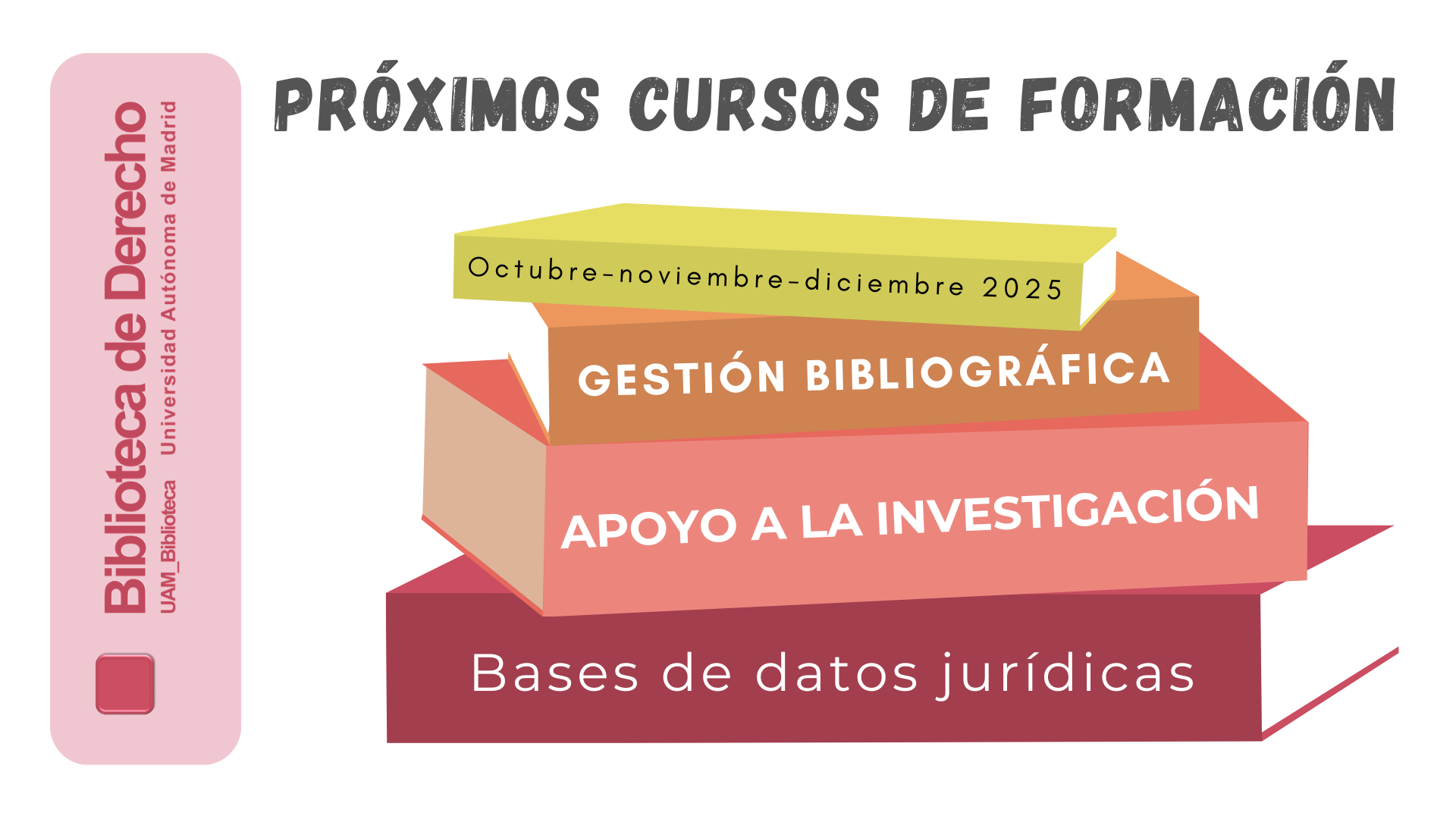Cursos de formación que impartimos de octubre a diciembre de 2025