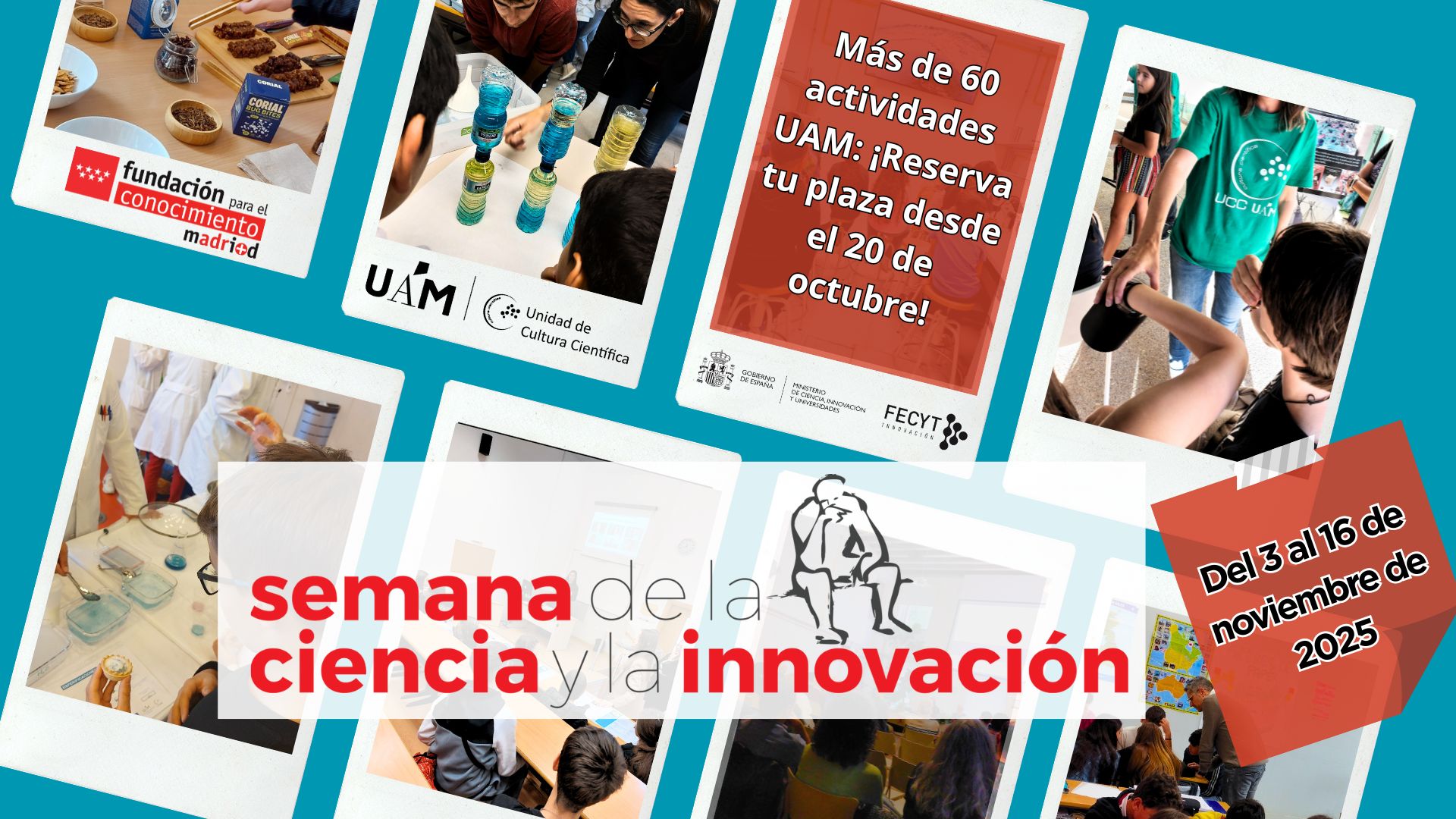 cartel informativo de la Semana de la ciencia 2025