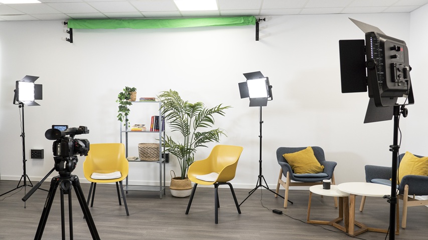 Sala de grabación para entrevistas