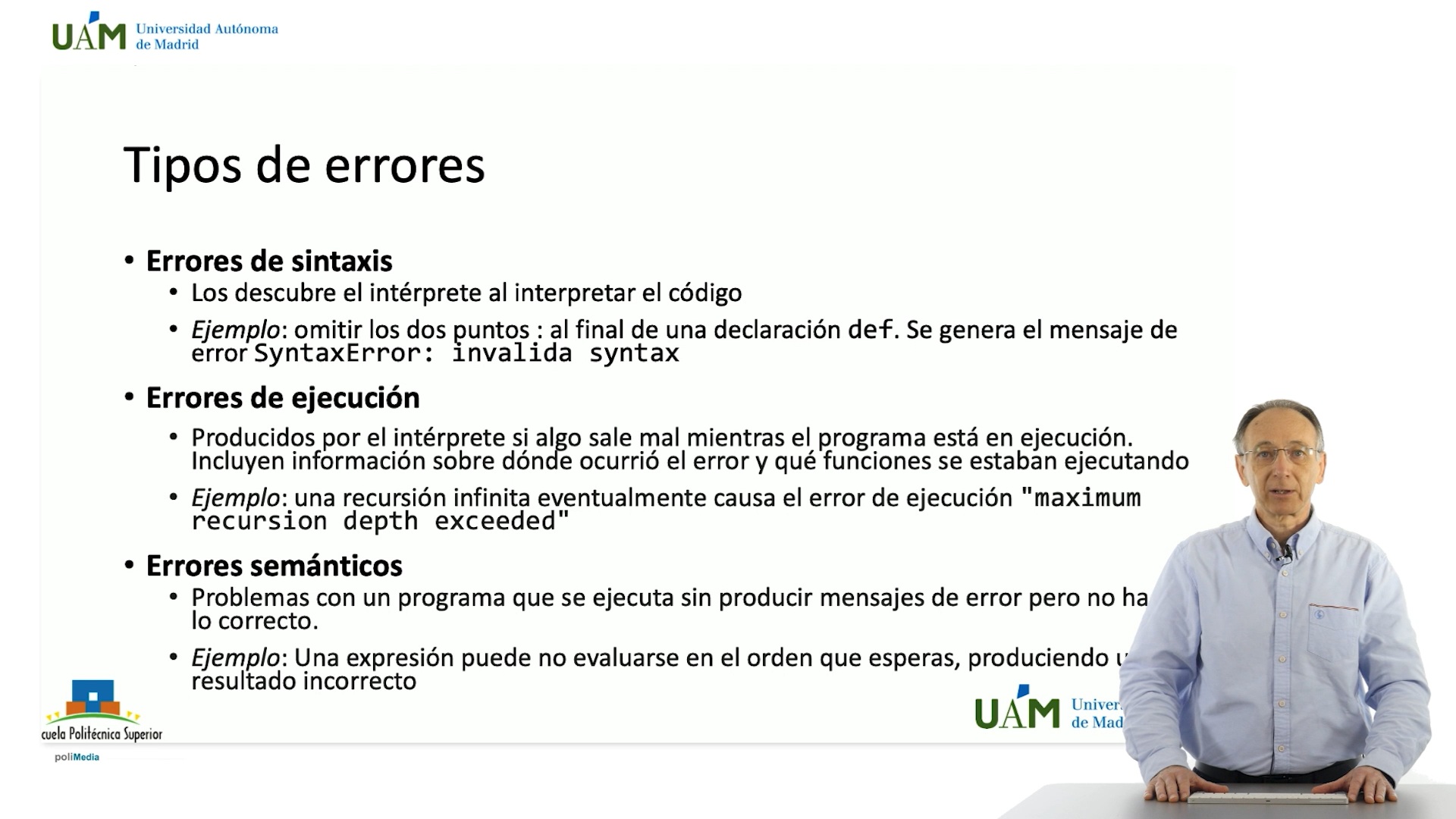 Vídeo de una lección creada en VideoLab