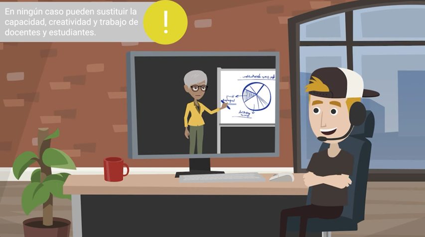 Vídeo animado de la guía con recomendaciones para un uso adecuado de la IA Generativa