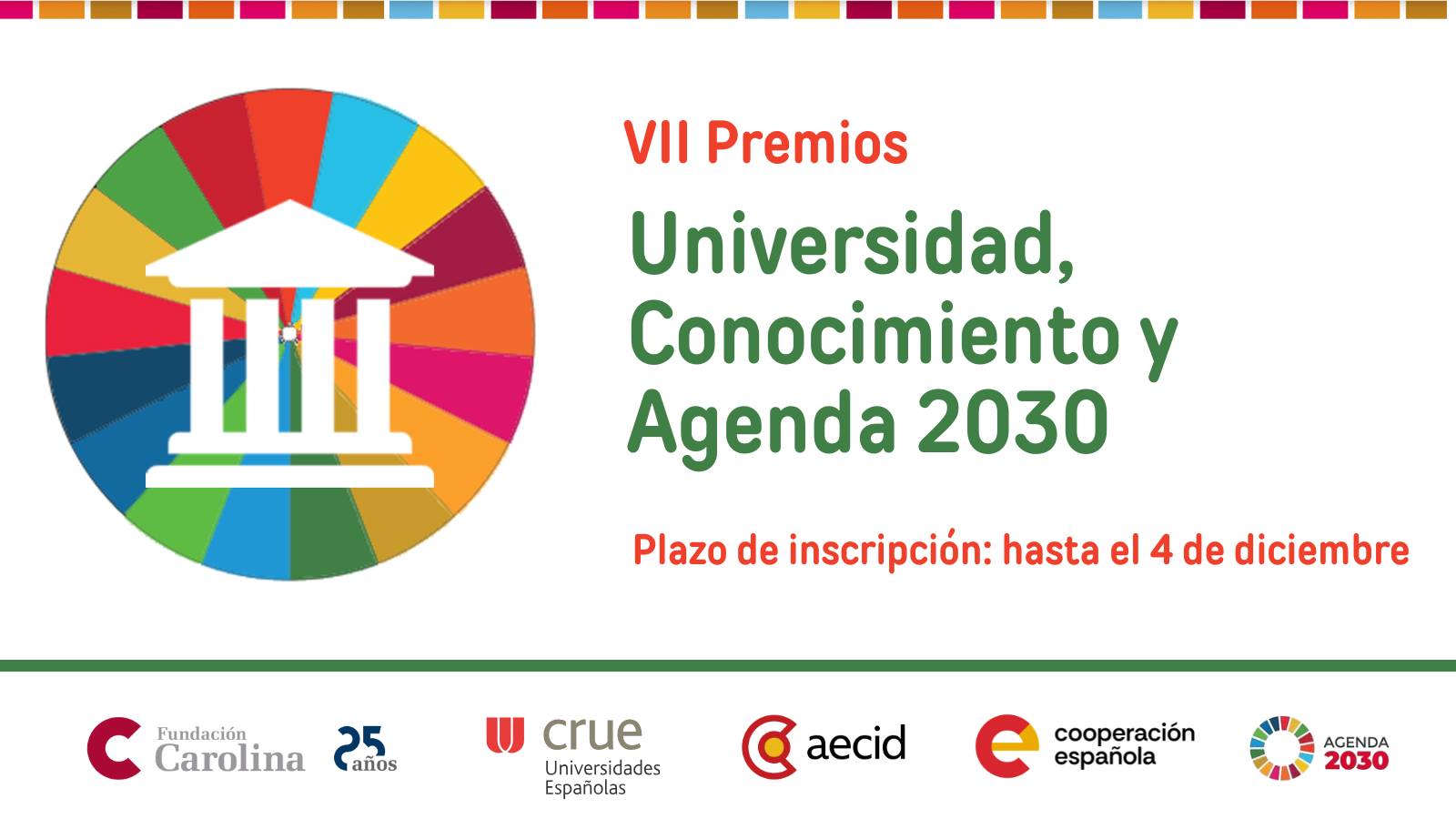 VII Convocatoria Premios Universidad, Conocimiento y Agenda 2030