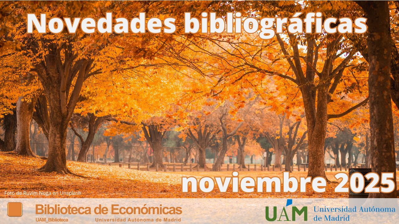 Cartel publicitando las novedades bibliográficas de noviembre 2025