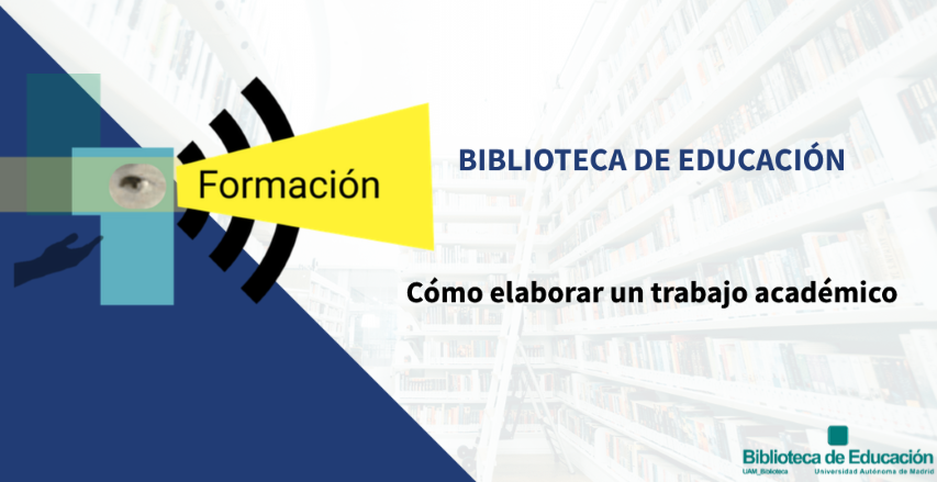 Cartel formacion elaborar trabajo academico