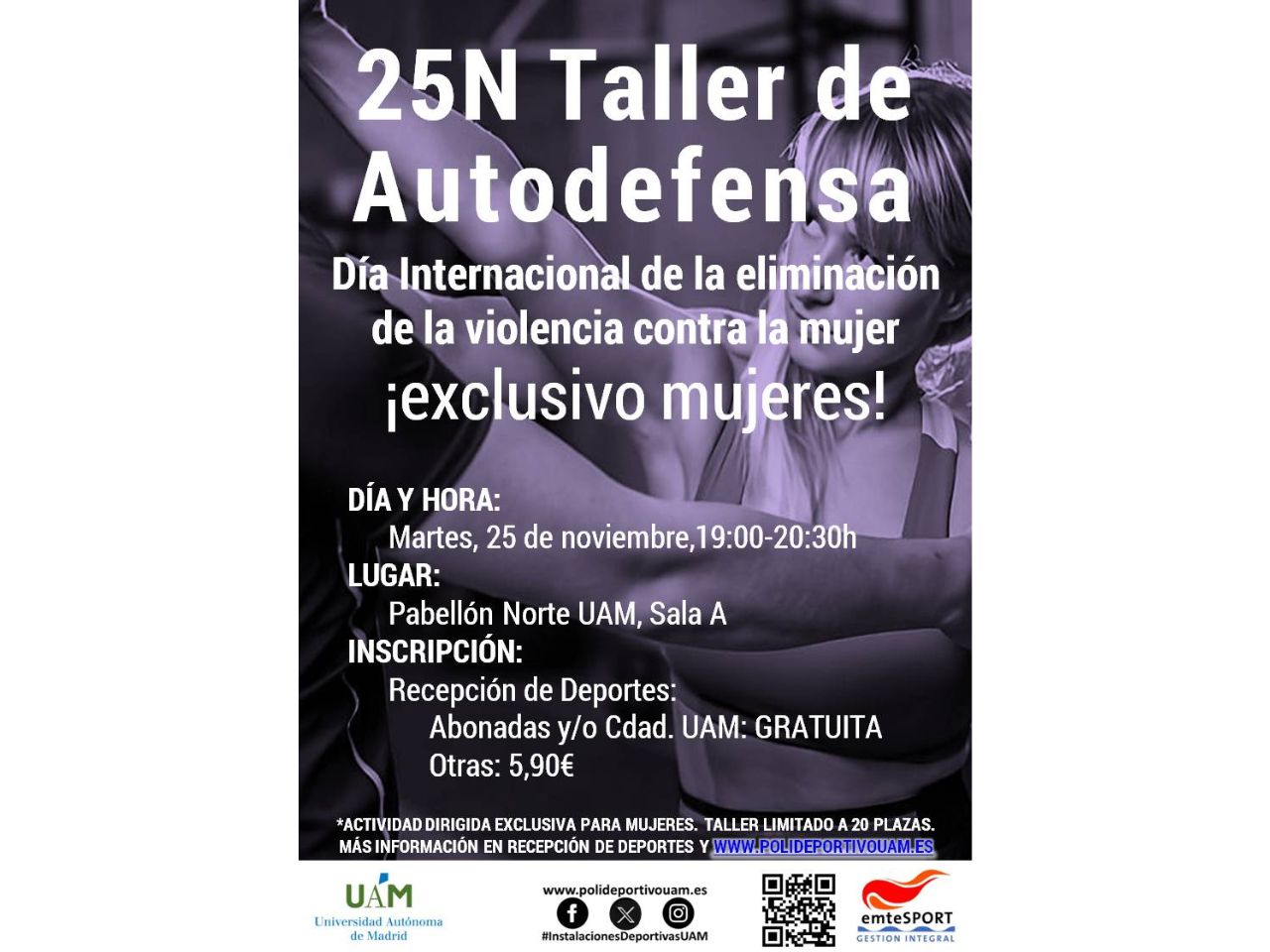 25N 2025 Taller de autodefensa