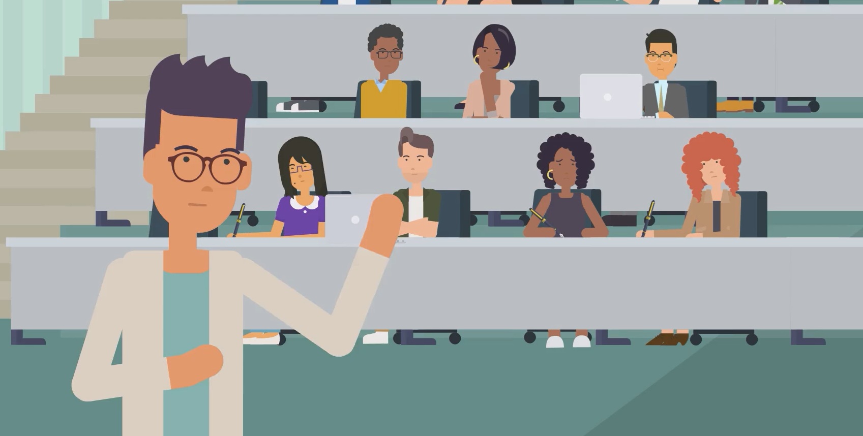 Vídeo animado con explicación