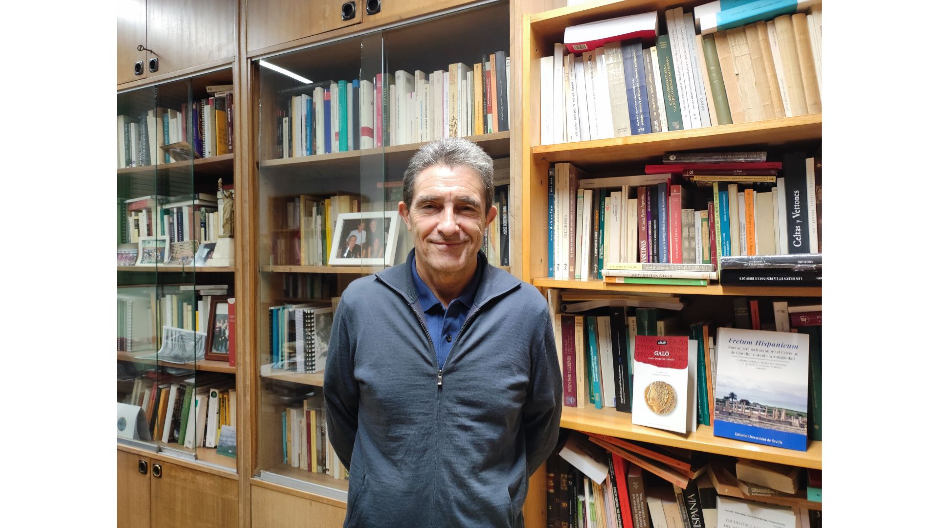 Francisco Pina Polo, en su despacho. (Foto: C. Marco)