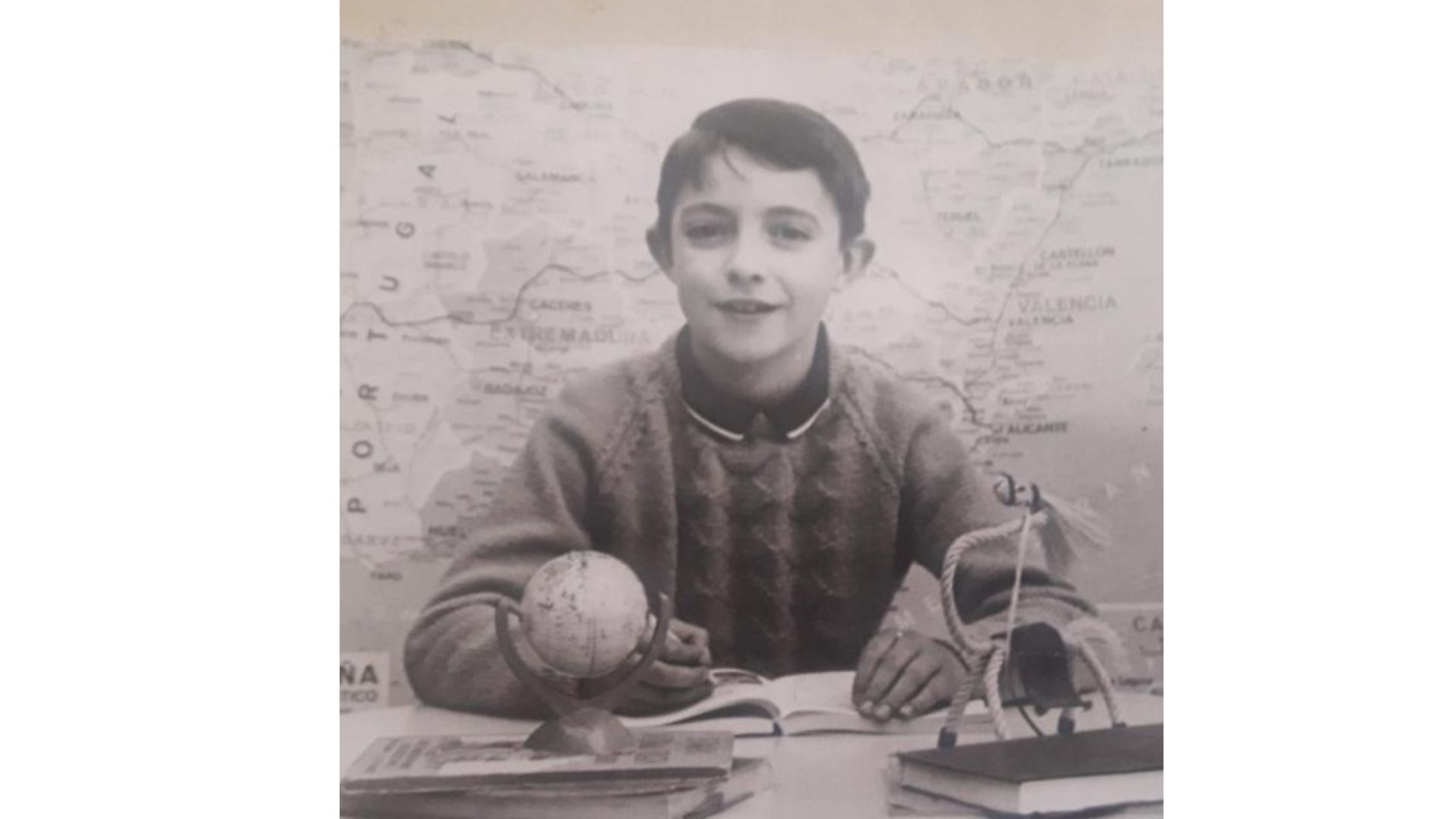 Francisco Pina Polo, con nueve años, en una foto cedida por él