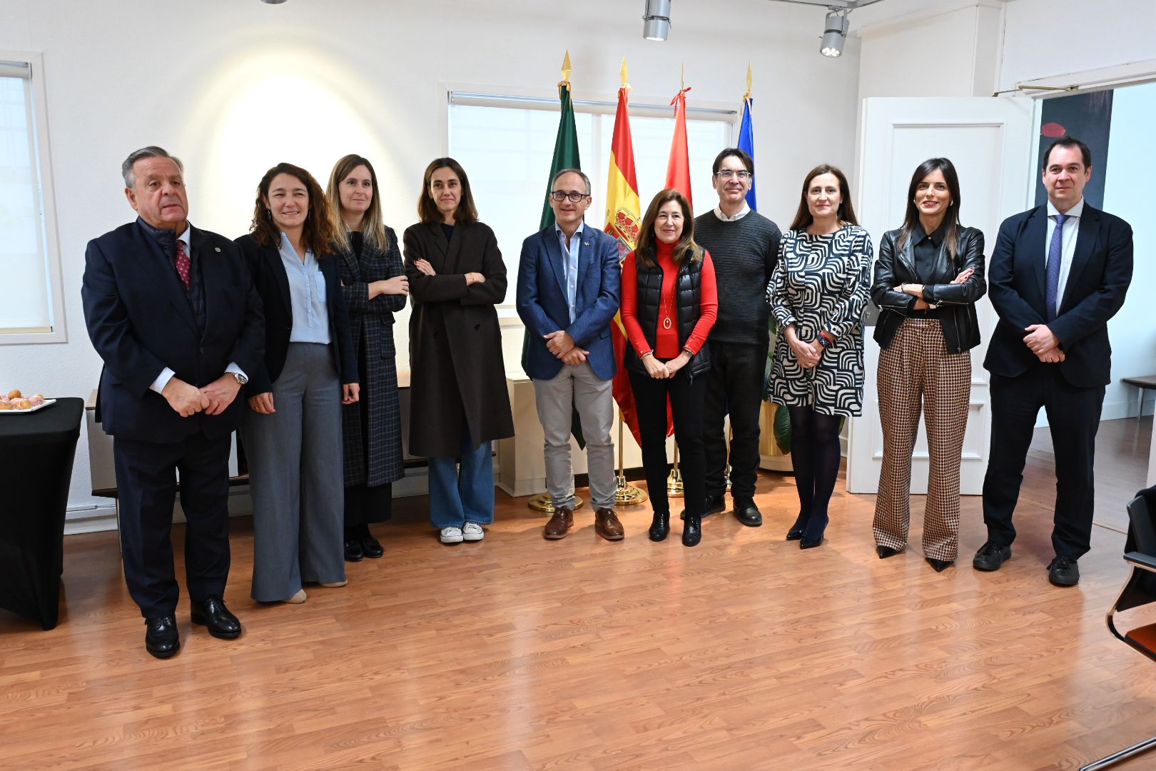 Responsables de la Cátedra RespiraVida, ayer tras la celebración del X Aniversario de la iniciativa en el Rectorado de la UAM. / UAM