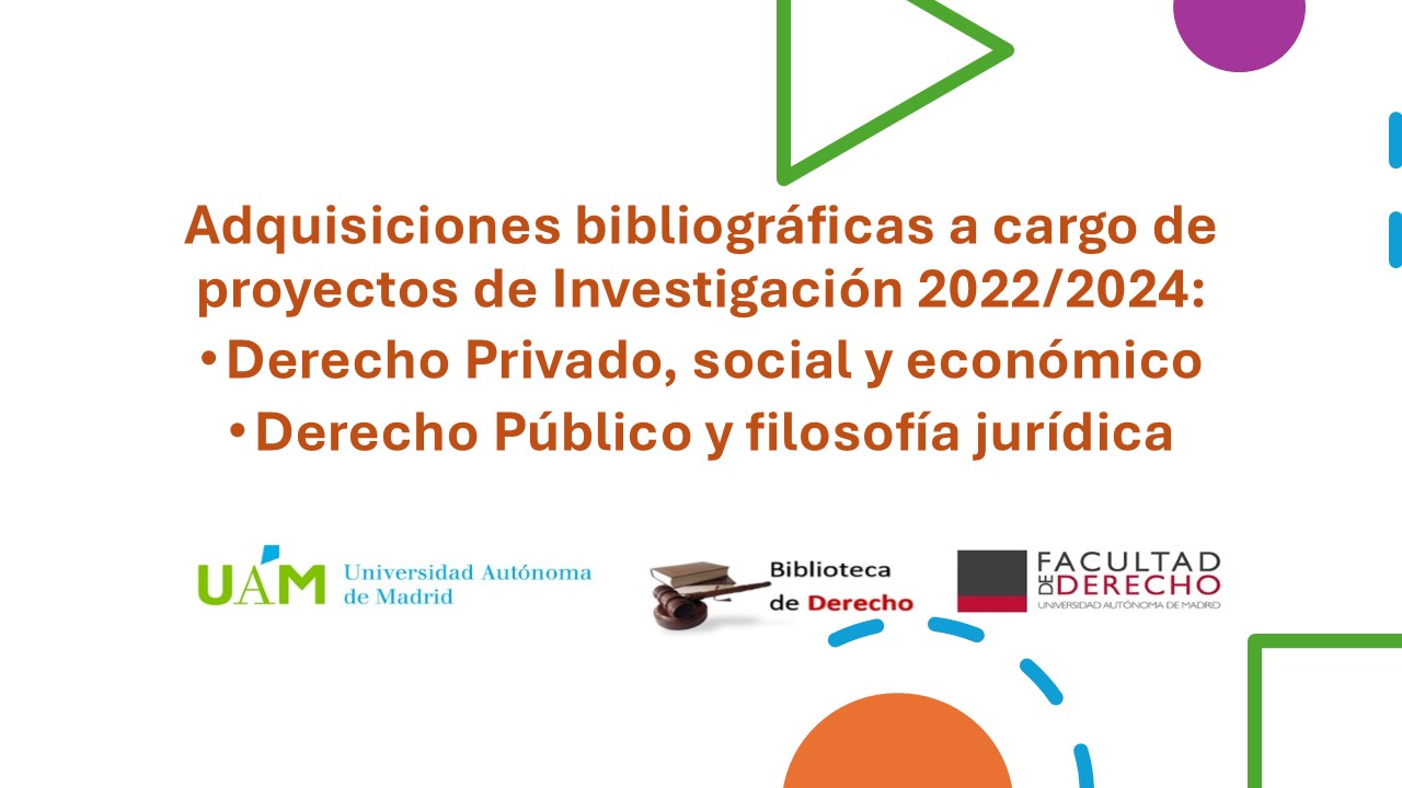 Exposición proyectos de investigación de la Biblioteca de Derecho