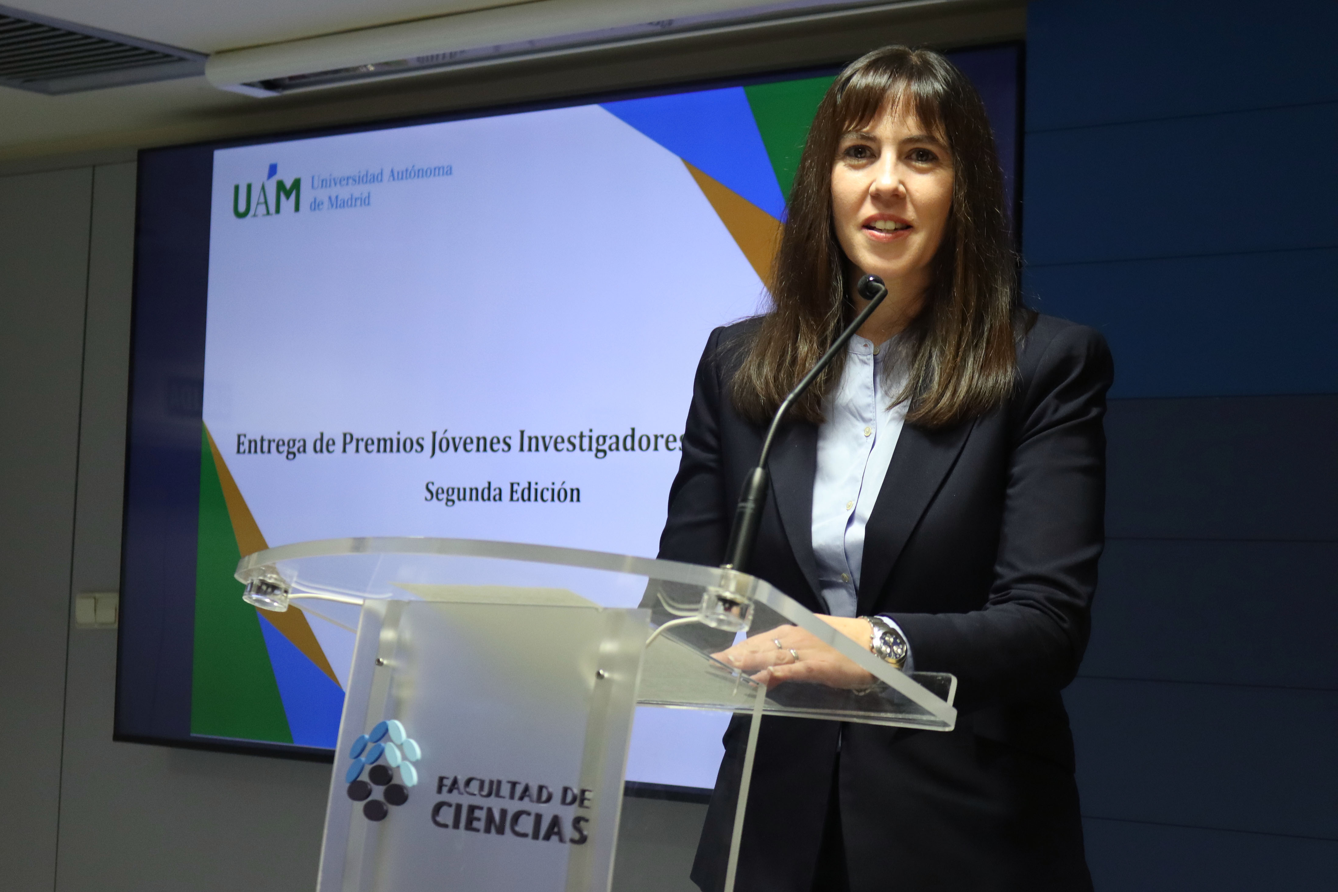 Acto de entrega de diplomas a los galardonados con el Premio a Jóvenes Investigadores e Investigadoras de la Universidad Autónoma de Madrid (UAM). / UAM