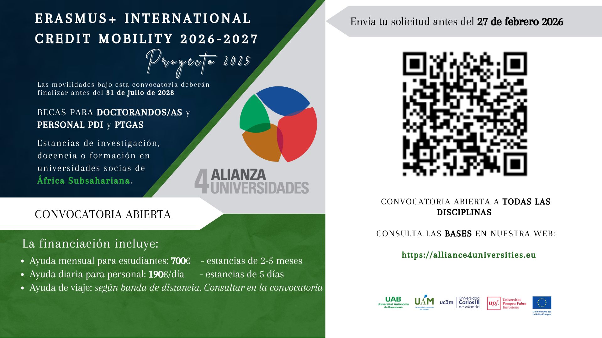 Convocatoria A4U 2026-27