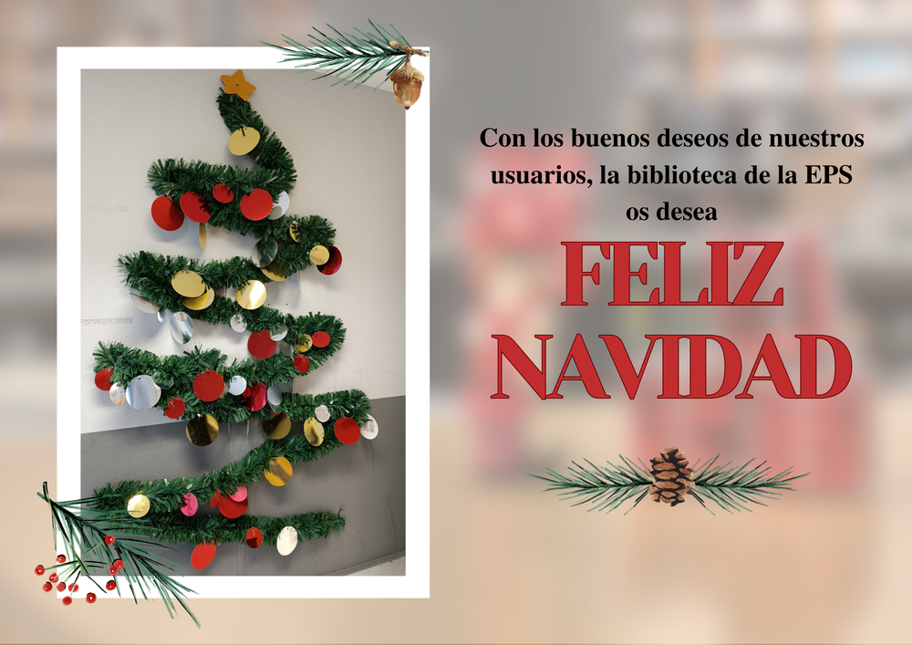 Collage de un árbol de Navidad.